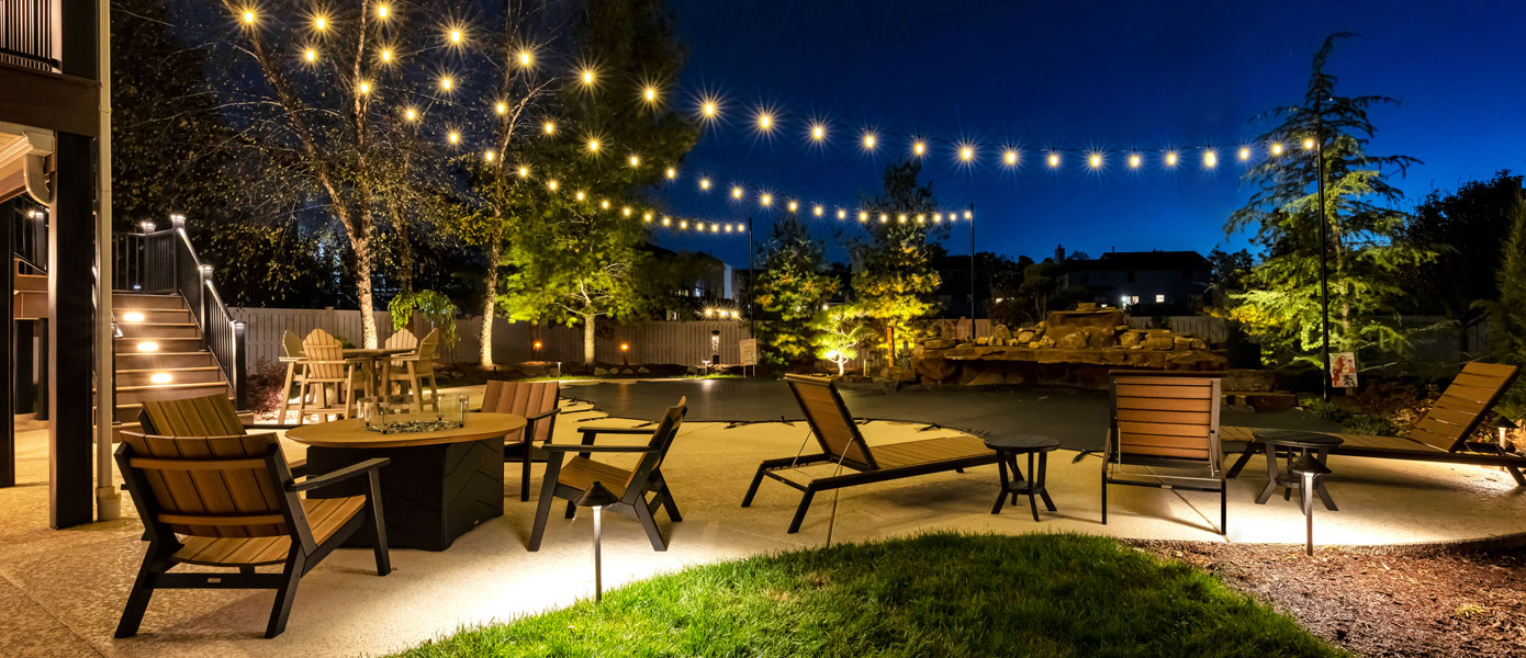 patio lighting installation in Chesterton, IN
